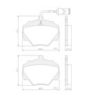 Pastilha de Freio NA39390 Mondeo 1.6 1.8 2.0 2.5 93/01 Dianteira