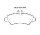 Pastilha De Freio Sprinter 2.2 Traseira Sem Alarme Sistema Bosch 3304 Syl
