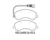 Pastilha De Freio Transit 2.4 Dianteira Com Alarme Sistema Knorr Bremse 2231 Syl