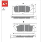 Pastilha de freio tras ho cb1000 abs/s/abs gf277s3 gold fren
