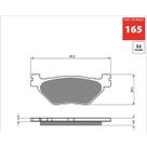 Pastilha de freio tras ya midnight/super tenere gf165s3