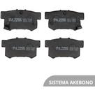 Pastilha de Freio Traseiro Honda Accord 1994 a 2018 SYL 2255