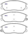 Pastilha de Freio ULT46180 XG 350 3.5i V6 0305 Opirus 03 Dianteira