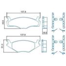 Pastilha de Freio Volkswagen Golf 1994 a 1994 JURID HQJ-2239