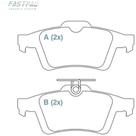 Pastilha de Freio Volvo V50 2005 a 2010 WILLTEC FP732 Pastilha de Freio Volvo V50 2005 a 2010 WILLTEC FP732