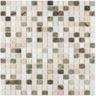Pastilha de pedra SM06 SLIM BRANCO BEGE VERDE 30,5x30,5cm