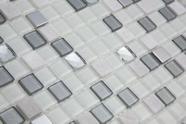 Pastilha de Vidro 30x30 com Pedras Naturais e Metais Cristal Fit