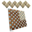 Pastilha De Vidro Adesiva Kit 10 Uni Cozinha Lavabo Banheiro Sala Decorativa Moderna Reforma Requintado Facil Aplicacao