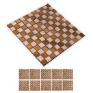 Pastilha De Vidro Adesiva Kit 10 Uni Parede Banheiro Cozinha Sala Decorativa Fácil Aplicacao Moderna Reforma Requintado Pastilha De Vidro Adesiva Kit 10 Uni Parede Banheiro Cozinha Sala Decorativa Fácil Aplicacao Moderna Reforma Requintado
