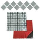 Pastilha De Vidro Adesiva Kit 11 Uni Parede Cozinha Banheiro Sala Decorativa Fácil Aplicacao Moderna Reforma Requintado Pastilha De Vidro Adesiva Kit 11 Uni Parede Cozinha Banheiro Sala Decorativa Fácil Aplicacao Moderna Reforma Requintado