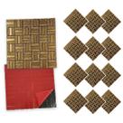 Pastilha De Vidro Adesiva Kit 12 Uni Parede Banheiro Cozinha Sala Decorativa Moderna Reforma Requintado Facil Aplicacao