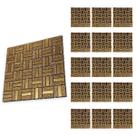 Pastilha De Vidro Adesiva Kit 15 Uni Parede Banheiro Cozinha Sala Decorativa Moderna Reforma Requintado Facil Aplicacao