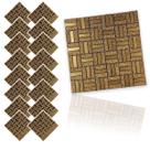 Pastilha De Vidro Adesiva Kit 16 Uni Parede Sala Cozinha Banheiro Decorativa Facil Aplicacao Moderna Requintado Reforma Pastilha De Vidro Adesiva Kit 16 Uni Parede Sala Cozinha Banheiro Decorativa Facil Aplicacao Moderna Requintado Reforma