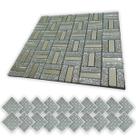 Pastilha De Vidro Adesiva Kit 20 Uni Banheiro Cozinha Lavabo Sala Decorativa Moderna Reforma Requintado Aplicacao Facil