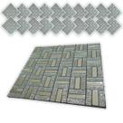 Pastilha De Vidro Adesiva Kit 20 Uni Parede Banheiro Box Sala Decorativa Moderna Reforma Requintado Facil Aplicacao