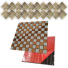 Pastilha De Vidro Adesiva Kit 20 UniParede Cozinha Lavabo Banheiro Sala Facil Aplicacao Decorativa Moderna Requintado Pastilha De Vidro Adesiva Kit 20 UniParede Cozinha Lavabo Banheiro Sala Facil Aplicacao Decorativa Moderna Requintado