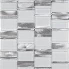 PASTILHA DE VIDRO COM METAL SPG204 PETRUS BCO PRTA 29,4X29,8cm 4mm
