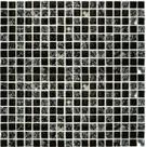 Pastilha de vidro craquelada D1014 - DIAMOND PRETA 30x30cm