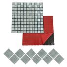 Pastilha De Vidro Kit 10 Uni Autocolante Parede Cozinha Banheiro Decorativa Facil Aplicacao Reforma Moderna Requinte