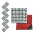 Pastilha De Vidro Kit 10 Uni Autocolante Parede Cozinha Banheiro Decorativa Facil Aplicacao Reforma Requinte Moderna