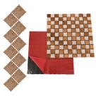 Pastilha De Vidro Kit 10 Uni Autocolante Parede Cozinha Box Banheiro Sala Decorativa Facil Aplicacao Requintado Moderna
