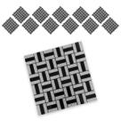 Pastilha De Vidro Kit 11 Uni Autocolante Parede Banheiro Cozinha Decorativa Facil Aplicacao Moderna Reforma Requintado
