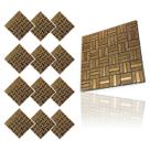 Pastilha De Vidro Kit 12 Uni Adesivo Parede Cozinha Banheiro Sala Decorativa Facil Aplicacao Moderna Requintado Reforma