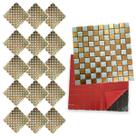 Pastilha De Vidro Kit 15 Uni Adesiva Parede Cozinha Sala Banheiro Decorativa Moderna Requintado Reforma Facil Aplicacao