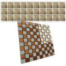 Pastilha De Vidro Kit 30 Uni Adesiva Parede Cozinha Sala Banheiro Decorativa Moderna Requintado Reforma Facil Aplicacao