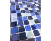 Pastilha De Vidro Pedras Naturais WMX106 Safira 15x15x4 M²