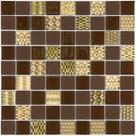 Pastilha de vidro PW4007 - PATCHWORK MARROM 29,2x29,2cm