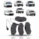 Pastilha dianteira com sensor aro 15 fiat ducato citroen jumper peugeot boxer 2003 a 2017