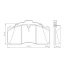 Pastilha Freio 712 C 1998 a 2005 Lonaflex P-117