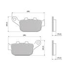 Pastilha Freio Cbr 250R 2012 a 2015 DFP-40857 Pastilha Freio Cbr 250R 2012 a 2015 DFP-40857
