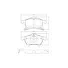 Pastilha freio convencional dianteira c/ alarme - bb72 0986bb0716 bosch Pastilha freio convencional dianteira c/ alarme - bb72 0986bb0716 bosch