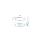 Pastilha Freio Courier 2009 a 2013 Jurid HQJ-3003PA