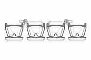 Pastilha freio dianteira asumi audi r8 4.2 07 rs6, rs4 4.2 02 Pastilha freio dianteira asumi audi r8 4.2 07 rs6, rs4 4.2 02