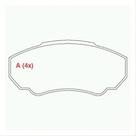PASTILHA FREIO DIANTEIRA para DUCATO JUMPER 03/ PASSEIO