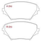 PASTILHA FREIO DIANTEIRA para RAV 4.2 i 00/05