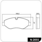 PASTILHA FREIO DIANTEIRA para SPRINTER 311 11/16//415 11/21 - COBREQ
