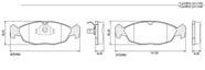 Pastilha freio dianteira teves - celta 00 a 09 / classic 06 a 09 / corsa 94 a 09 / prisma 06 a 09 /