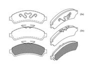 Pastilha freio dianteiro blazer 2.5/2.8/4.3 8v/12v 1997-2005 - SPEEDBRAKE