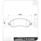 Pastilha Freio Dianteiro Cronos 2022 a 2024 Cobreq N-2104C