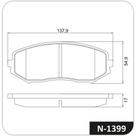 Pastilha Freio Grand Vitara 2006 a 2016 N-1399