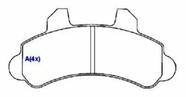 Pastilha Freio HFP5017 A-20 C-20 93/95 D-20 92/97 F-1000 3.6 82/94 Dianteira
