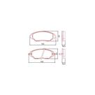 Pastilha Freio Sonic 2011 a 2014 HQF-2299AC