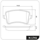 Pastilha Freio Traseiro A7 2010 a 2014 Cobreq N-1741
