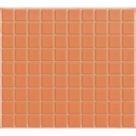 Pastilha Vidro Cristal 001 Laranja 2,5X2,5 cm Linea Vitral