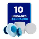 Pastilhas 5 em 1 e clorador manutenção e limpeza de piscina 200g