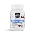 Pastilhas B-12 Whole Foods Market Methyl 1000 Vegan 60 unidades